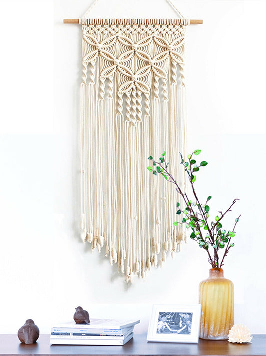 Tcwhniev Wall Hanging Braided Boho Macrame Woven Handmade Art Tapestry Home Room Decor