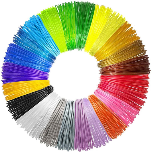 Toorise 3D Pen Filament Refills 16.4ft 20 Colors 3D Pen Filament PLA Refills 1.75mm Filament 3D Printing Pen PLA Filament Dimensional Accuracy +/- 0.05mm Gifts for Kids Drawing Art