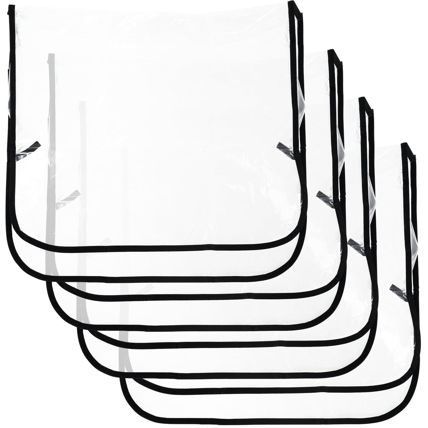 Toorise 4Pcs Salon Chair Cover Clear Plastic Salon Chair Protectors Multipurpose Seat Covers Reusable Salon Seat Covers for Most Standard Salon Chairs Office Chairs