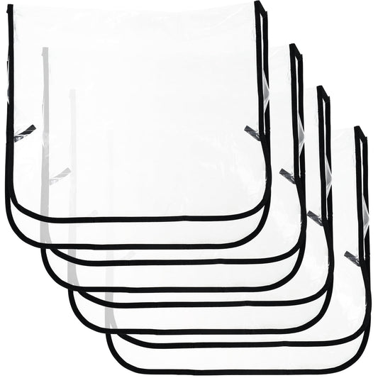 Toorise 4Pcs Salon Chair Cover Clear Plastic Salon Chair Protectors Multipurpose Seat Covers Reusable Salon Seat Covers for Most Standard Salon Chairs Office Chairs