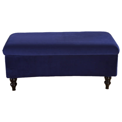Toorise Storage Ottoman Cover Stretch Ottoman Bench Cover Soft Footstool Cover Rectangular Ottoman Bench Slipcover Nonslip Ottoman Slipcovers Footrest Stool Cover with Elastic Bottom