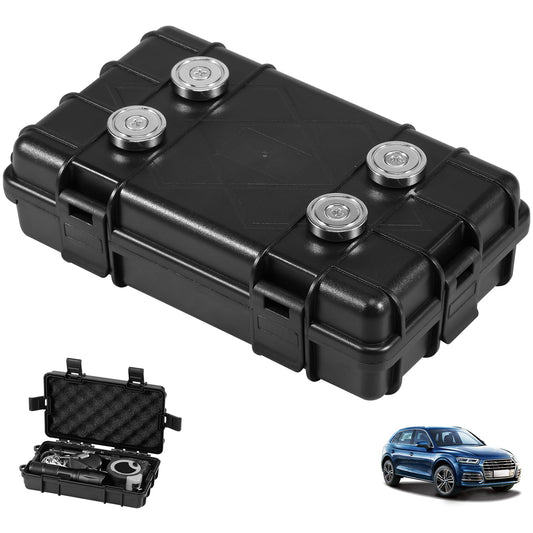Under Car Magnetic Key Holder 4 Neodymium Magnet Car Hidden Key Box Waterproof Magnetic Key Case Under Vehicle Safe Car Outdoor Key Hider for Storing Phone Battery Cash