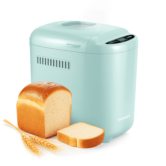 VAVSEA Bread Maker, 2LB Automatic Bread Machine with Gluten-Free, Dough, Cake Setting, Nonstick Ceramic Pan for Homemade Bread, Green