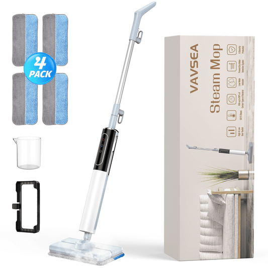 VAVSEA Steam Mop, Floor Steamer with 4 Washable Pads, Steam Cleaner for Cleaning Hard Floors, Carpet