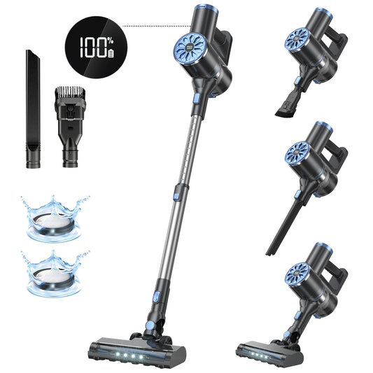 Vanpopubs Cordless Vacuum Cleaner,Lightweight Stick Vacuum for Pet Hair Carpet Hardwood,20KPa,LED Display,WC01