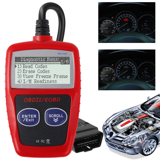 Wekvgz Car Fault Code Reader - Accurate Engine Diagnostic Scanner Multifunctional OBD2 Scanner