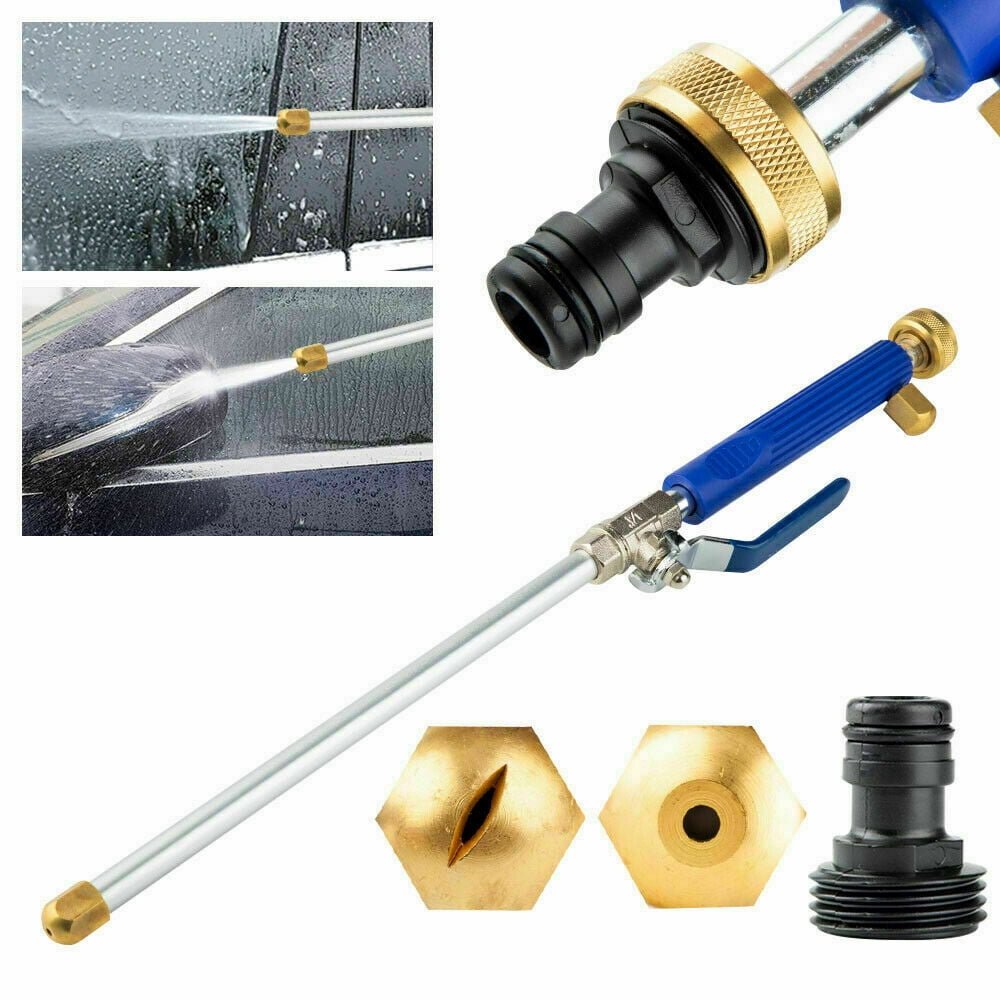 Willkey High Pressure Power Water Gun,Portable Car Washer Water Jet,Extendable Garden Hose Watering Sprayer with Nozzle Tips for Car Window Glass Washing Patio Garden