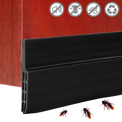 Willstar Door Draft Stopper Under Door Seal for Exterior/Interior Door Sweep Strip Under Door Draft Blocker Soundproof Door Bottom Weather Stripping