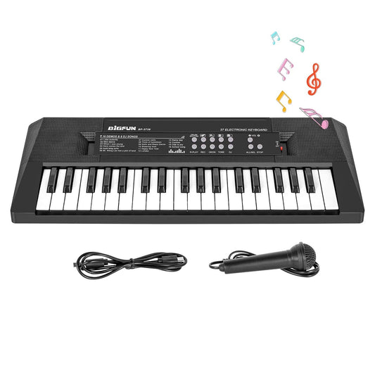 XTeduToys 37 Keys Piano for Kids Electric Piano Keyboard Kids Piano with Microphone Learning Musical Toys for 3 4 5 6 Year Old Boys Girls Gifts Age 3-5