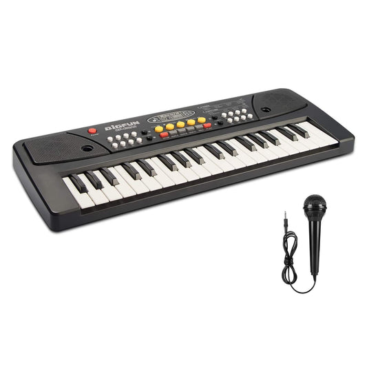 XTeduToys Kids Keyboard Piano, 37 Keys Multifunction Electric Piano Keyboard Toys with Microphone, Music Keyboard for Toddler Girls and Boys