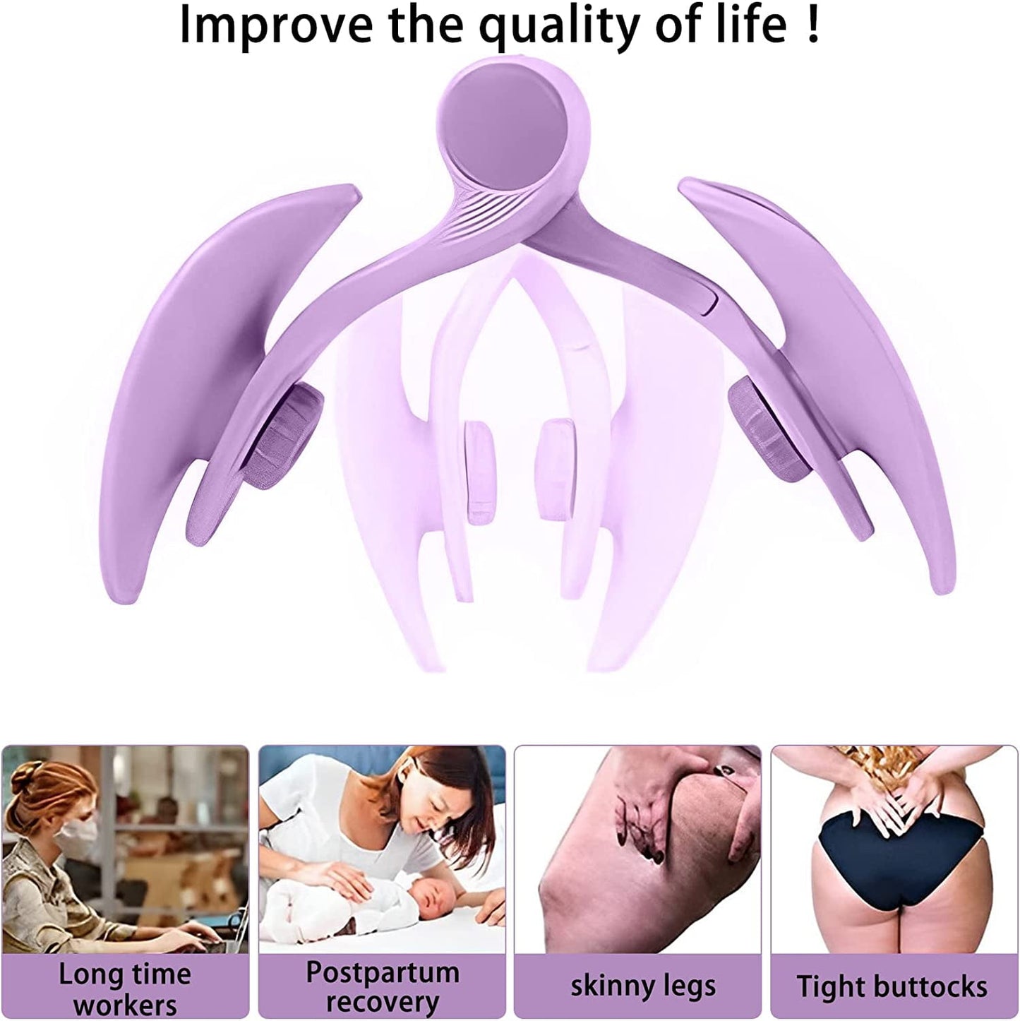 Thigh Master Big Resistance, Pelvic Muscle Kegel Exerciser, Thigh Master Suzanne Somers, Inner Thigh Toner, Men Kegel, Hip Trainer for Women, Strength Training Equipment, Super Kegel Thigh Exerciser