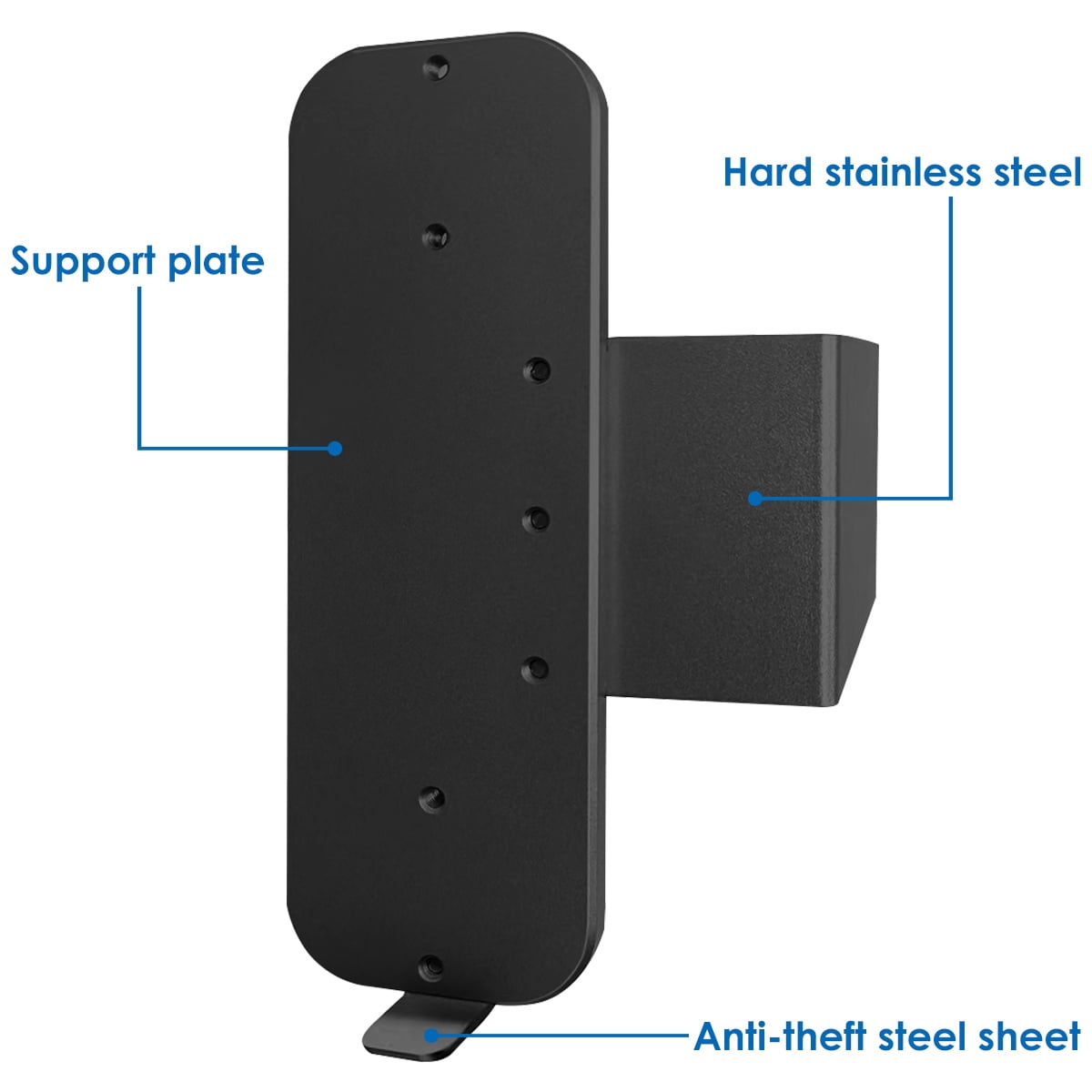Tcwhniev Anti-Theft Doorbell Mount Compatible with Blink Video Doorbell Mount Doorbell Camera Mount Punch Free Doorbell Mounting Bracket Not Block Doorbell Sensor No-Drill Video Doorbell Mount,Black