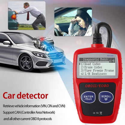 Car Fault Code Reader I/M Readiness Accurate Engine Diagnostic Scanner Multifunctional OBD2 Scanner Read and Erase Fault Code View Freeze Data CAN Diagnostic Tool