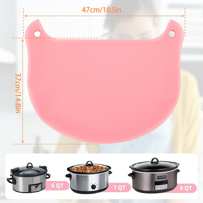 Qenwkxz Silicone Slow Cooker Liners Slow Cooker Divider Leakproof Hear-Resistant Slow Cooker Insert Liner Dishwasher Safe Slow