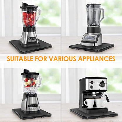 Kitchen Appliance Sliding Tray with Smooth Wheels 16.14×11.81×0.8in Sturdy Under Cabinet Appliance Rolling Tray Non-slip Countertop Moving Slider Heavy Duty Sliding Coffee Tray for Home Toasters