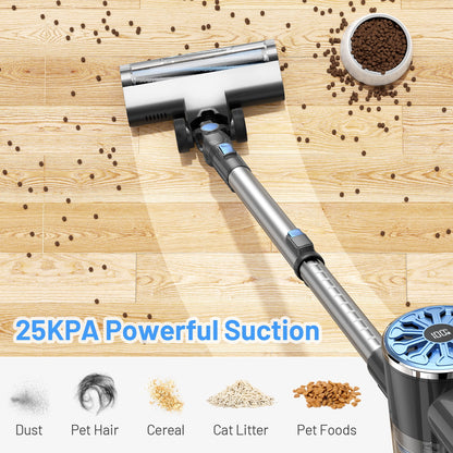 Vanpopubs Cordless Vacuum Cleaner,Lightweight Stick Vacuum for Pet Hair Carpet Hardwood,20KPa,LED Display,WC01