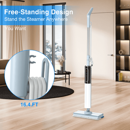 VAVSEA Steam Mop, Floor Steamer with 4 Washable Pads, Steam Cleaner for Cleaning Hard Floors, Carpet