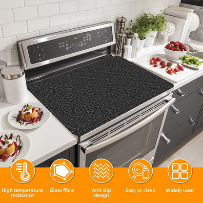 Jetcloudlive Large Induction Cooktop Protector Mat 20.5x30.8 inElectric Stove Burner Covers Antiscratch as Glass Top Stove Cover or Electric Stove Top