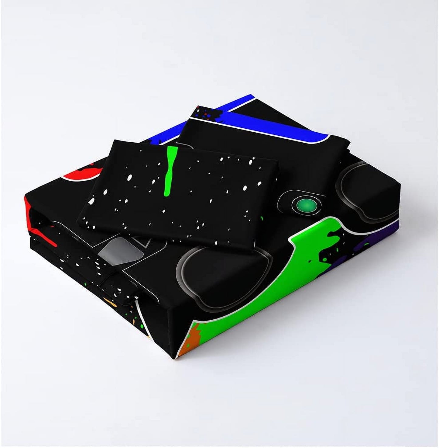 Gamer Duvet Cover Set Twin Size for Teen Boys Bedroom, 1 Duvet Cover + 1Pillowcases