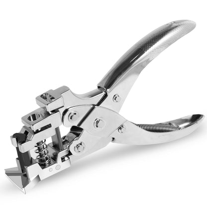 Txkrhwa 3 in 1 Badge Slot Metal Hole Punch, Handheld Card Puncher, Precise R5 Rounded Edge Corner Puncher, Hand Punch Tool for PVC Material, Business Cards, Paper and Cardstock