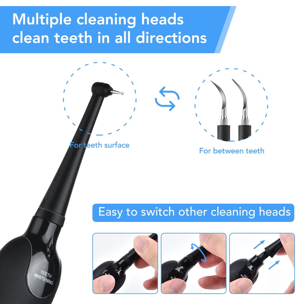 Ultrasonic Tooth Cleaner Electric Plaque Remover for Teeth with LED Display and Dentist Tool Kit