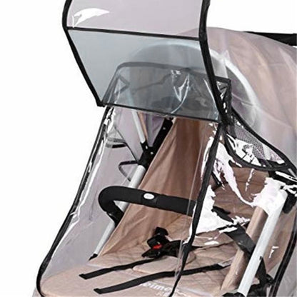 Qenwkxz Universal Stroller Raincover Rain Cover for Pushchair Buggy Pram Baby Travel Weather Shield