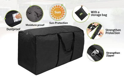 Tcwhniev Christmas Tree Storage Bag - 68 L x 30 W x 20 H .Durable Waterproof Material to Protect Against Dust, Insects, and Moisture. Zippered Bag with Carry Handles. (Black)