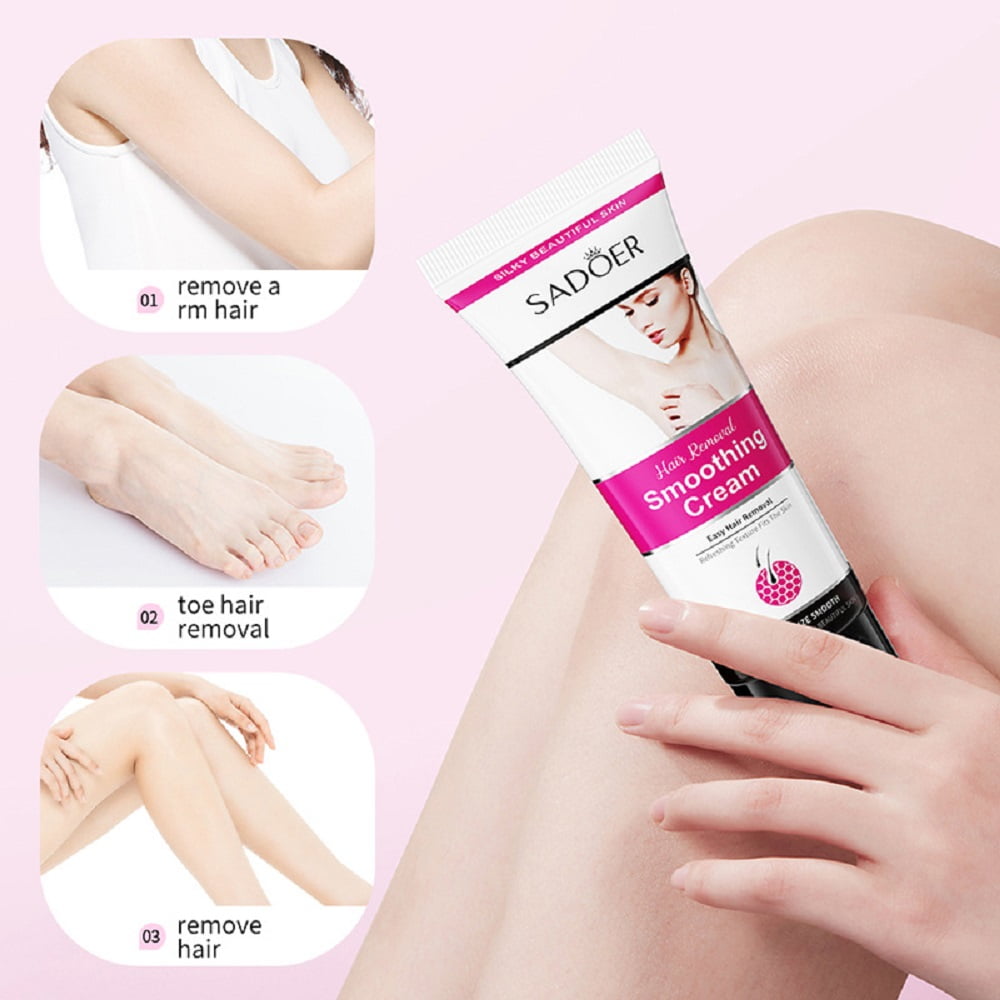 Hopy Hair Removal Cream- Aloe Vera, Vitamin E, and Olive Oil - Intimate - Body Legs Arms Underarms - Skin Friendly - 50g