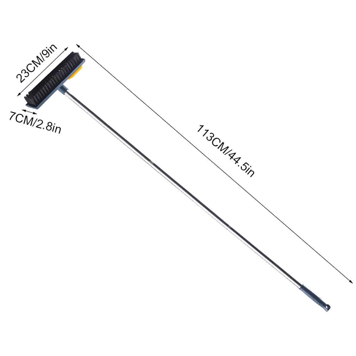 Nyidpsz 2 in 1 Floor Scrub Brush with Long Handle, 44.5inch Floor Brush Scrubber for Cleaning Shower Bathroom Kitchen Tub