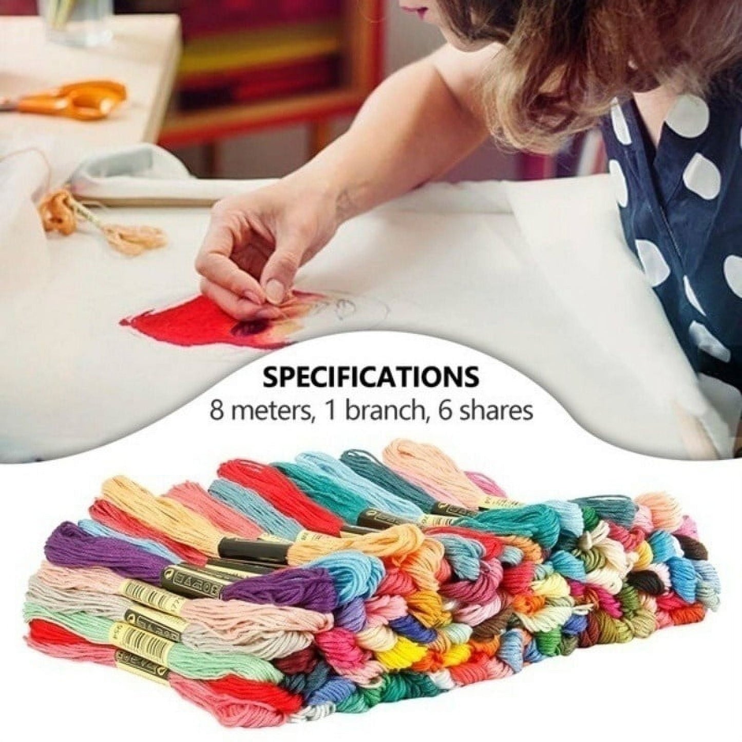 200/120/100 Colors Cotton DMC Cross Floss Stitch Thread Embroidery Sewing Skeins Multi Colors