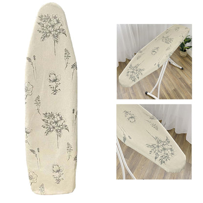 Qenwkxz Ironing Board Cover Ironing Board Pad Replacement Heat Resistant Durable Elegant Printed Little Bee Flower Ironing Pad for Travel Home