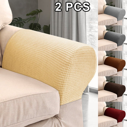 2Packs Stretch Armrest Covers Sofa Arm Covers for Chairs Couch Anti-Slip Armchair Furniture Slipcovers for Recliner Sofa Armrest Protector Recliner