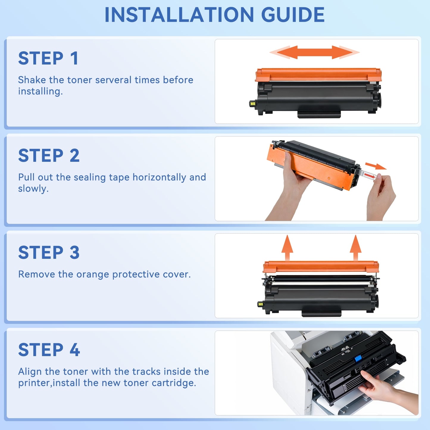 TN830XL Toner Cartridges Replacement for Brother TN830XL/V TN 830XL to Use with Brother DCP-L2640DW HL-L2480DW MFC-L2807DW MFC-L2820DW MFC-L2820DWXL Printer (2 Pack)