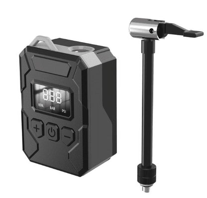 HOMPOW Bike Pump 150PSI Fast Portable Brushless Motor Tire Inflator with Guage, Cordless Rechargeable Electric Bicycle Air Pump, Auto Stop,Electric Air Pump with Presta and Schrader Valve