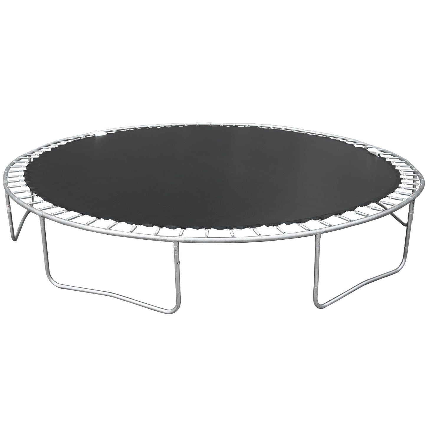 Upgraded 14FT Trampoline for Kids Teens Adults, Recreational Trampoline with Safety Enclosure Net, Basketball Hoop and Non-slip Ladder, Combo Bounce Outdoor Trampoline, Blue