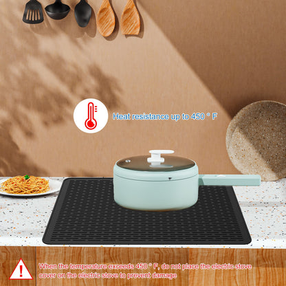 Jetcloudlive Silicone Stove Top Covers for Electric Stove,28 x 20 Inch Silicone Stove Mat,Silicone Stove Top Protector For Extra Kitchen Space,Heat Resistant Glass Cooktop Protector