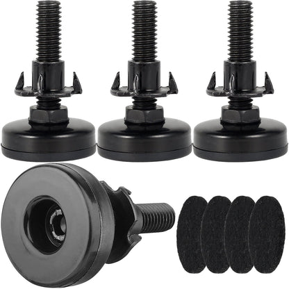 4 Pack Furniture Levelers Heavy Duty Furniture Leveling Feet Adjustable Leg Levelers for Cabinets Sofa Tables Chairs Raiser, Support 1320LBs
