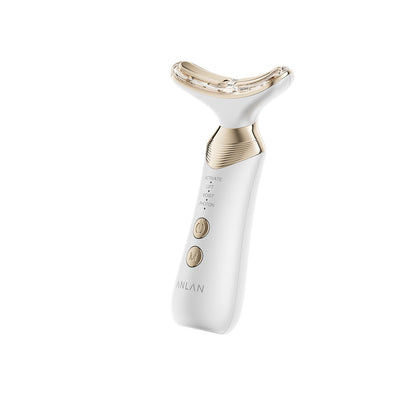 ANLAN Light Therapy for Face and Neck,24K Gold Plating Gua Sha Face Tools,Anti-Wrinkle Neck Facial Massager Beauty Tools