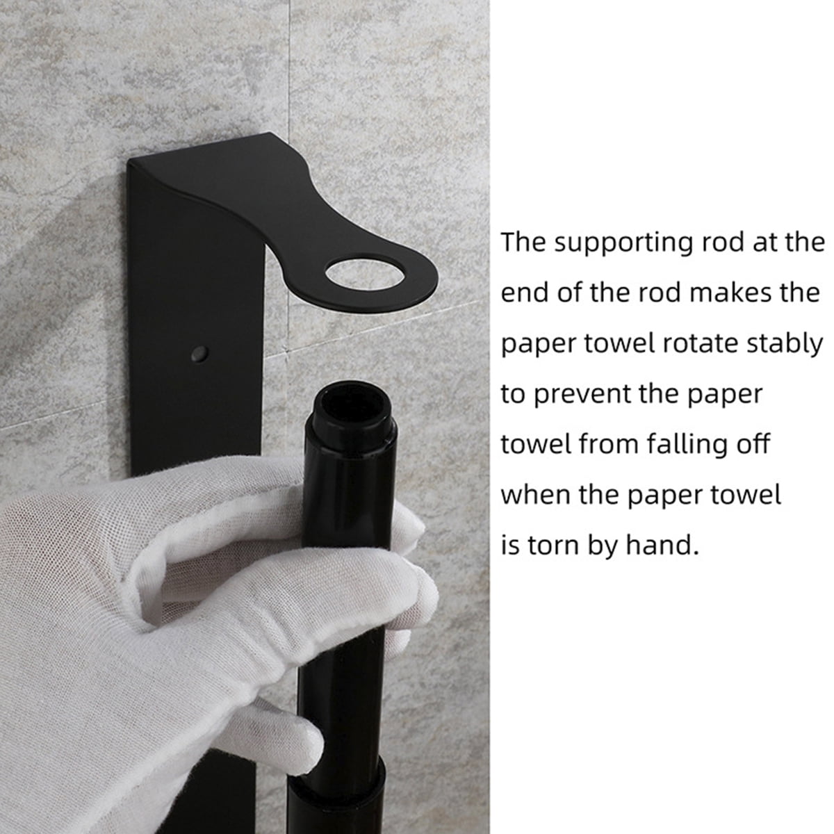 Wekvgz Paper Towel Holder Under Cabinet Wall Mount Stainless Steel Tissue Paper Roll Holder Heavy Duty Paper Roll Hanger Adhesive or Drilling Paper Towel Rack Durable Toilet Roll Holder for Bathroom