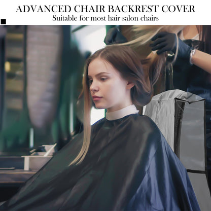 Toorise 4Pcs Salon Chair Cover Clear Plastic Salon Chair Protectors Multipurpose Seat Covers Reusable Salon Seat Covers for Most Standard Salon Chairs Office Chairs