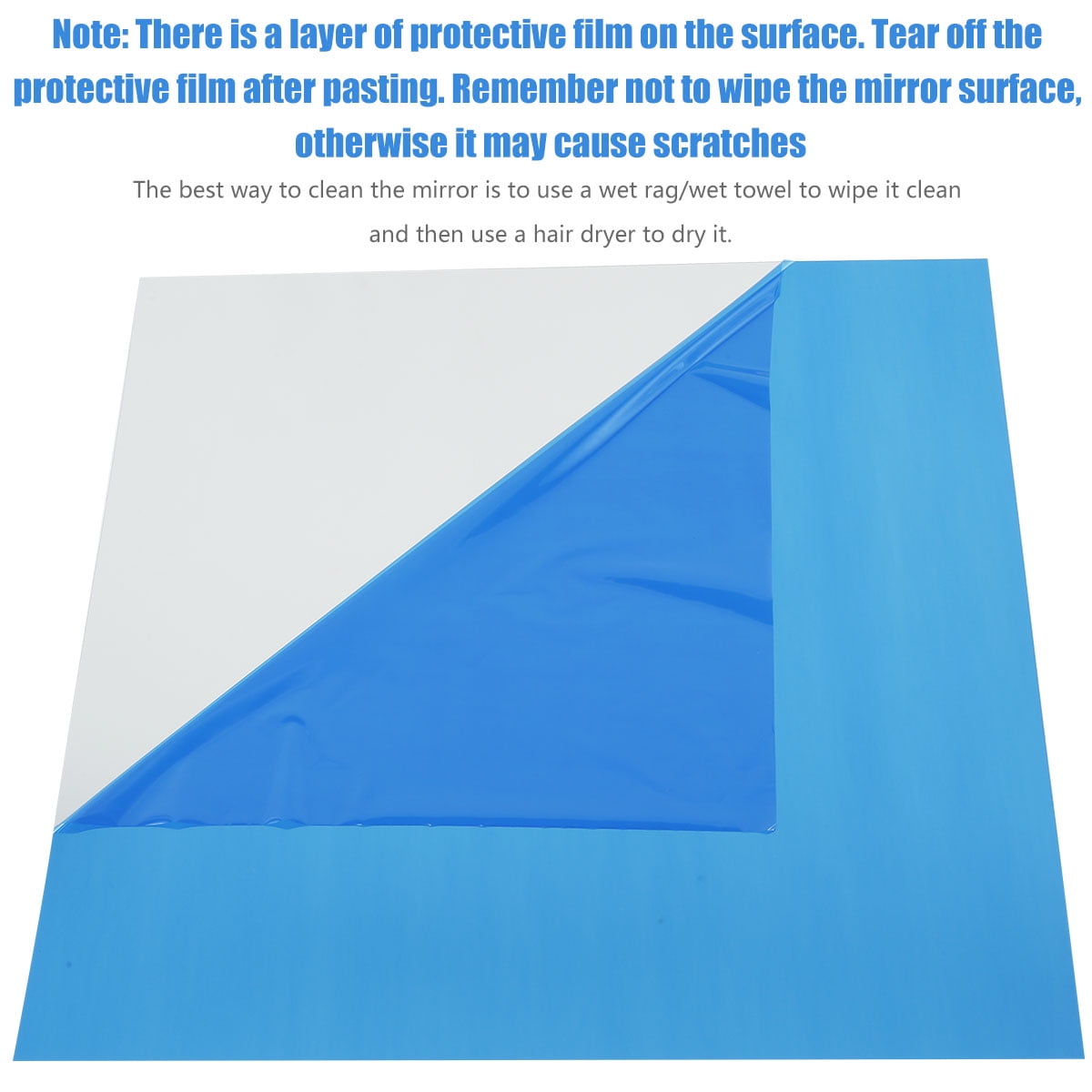 Toorise 20pcs 12in Flexible Mirror Sheets Self-Adhesive Plastic Mirror Tiles Non-Glass Mirror Sticker,Ultra-Thin Flexible Mirror Sheets for Bedroom Closet Bathroom